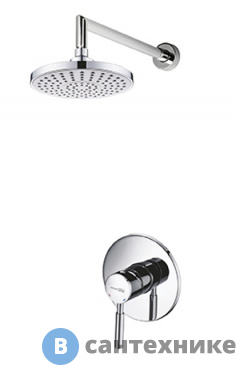 картинка Встраиваемый комплект WasserKRAFT A12429 для душа с верхней душевой насадкой