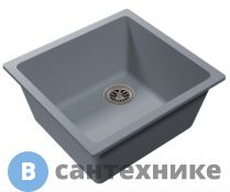 Кухонная мойка EWIGSTEIN EW-4540 1-чаша 490*460 серый  металлик
