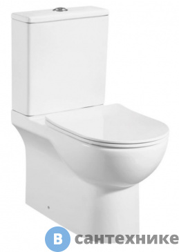 картинка Унитаз с бачком AZARIO Ambra AZ-848 безободковый, с сиденьем микролифт