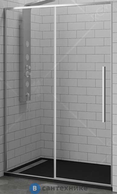 Душевая дверь RGW SV-12 140*195 хром/прозрачное/6 мм (1385-1395) (Easy) (32321214-11)