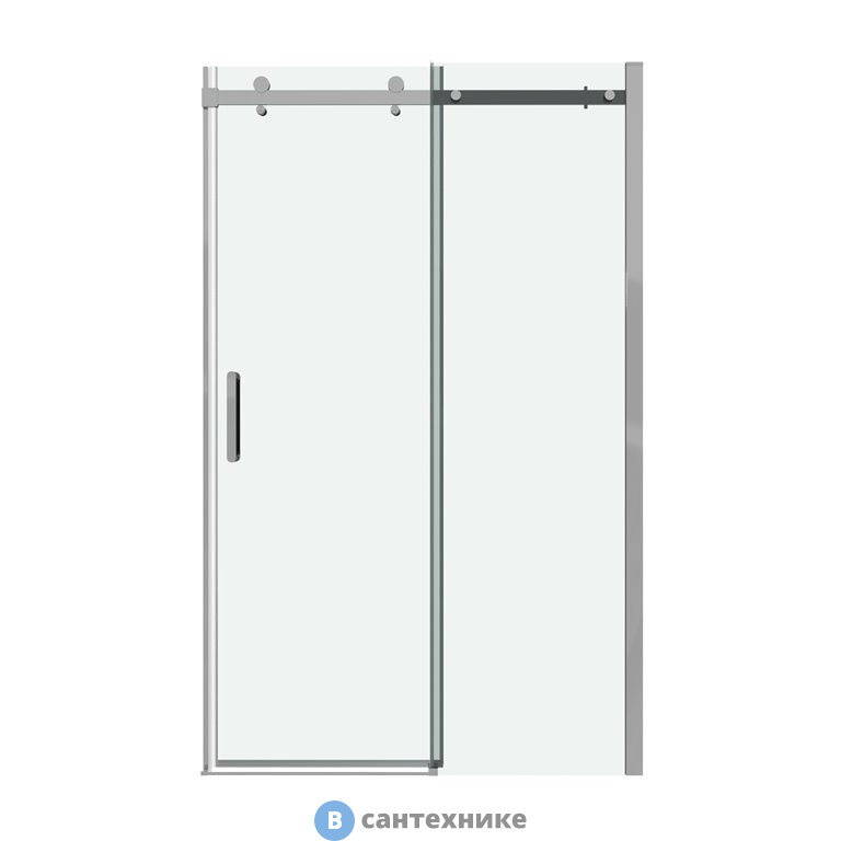 Дверь в нишу Grossman Classic 100.K33.04.110.10.00 (110*195) хром, стекло прозрачное