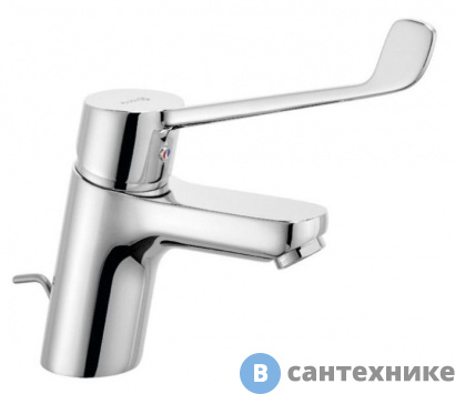 картинка Однорычажный смеситель Kludi  PURE&EASY CARE 372870565 на умывальник, с донн. клапаном