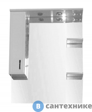 картинка Зеркало Loranto Коралл-80 лев. (800*1025*170) (CS00025618)