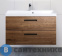 картинка Тумба под раковину BelBagno 90 см AURORA-900-2C-SO-RT подвесная с двумя выкатными ящиками, Rovere Tabacco