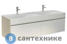 Тумба с раковиной Velvex Pulsus 140 подвесная белая (tpPUL.140-21)