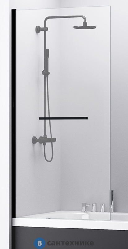 Шторка на ванну ABBER Immer Offen AG70080B