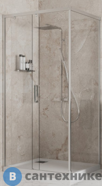 картинка Душевое ограждение Paini Dax 84CR12080 120х80 см, прямоугольное, раздвижное, универсальное, хром мат., без поддона