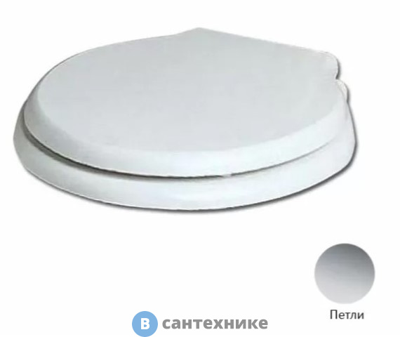 Сиденье AZZURRA Giunone-Jubilaeum для унитаза белое, шарниры хром (микролифт) (1800/F bi/cr)