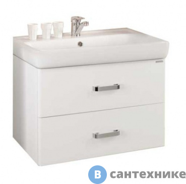 картинка Тумба с раковиной Акватон Америна 70 /Тигода/ (1A1376K1AM010) белая