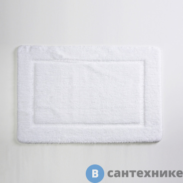 картинка Коврик WasserKRAFT Lopau BM-6018 White для ванной комнаты