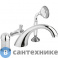 картинка Смеситель Cezares VINTAGE-BVDM-01-Sw на борт ванной однорычажный с выдвижным душем и переключателем, хром