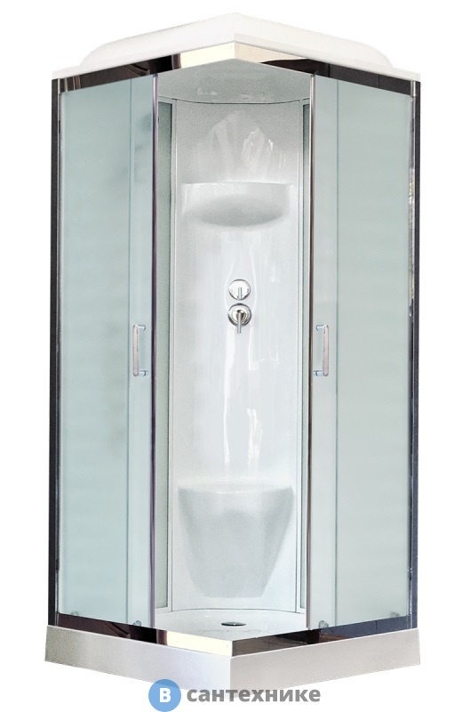Душевая кабина Royal Bath RB 80HP6-WC 800x800x2170 (белое/матовое) (RB80HP6-WC)