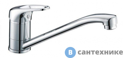 картинка Смеситель WasserKRAFT Oder 6307 для кухни с поворотным изливом латунь, хромоникелевое покрытие