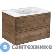 Тумба под раковину Vincea Vico 800 подвесная, 2 выкатных ящика soft close, V.Oak (VMC-2V800VO)