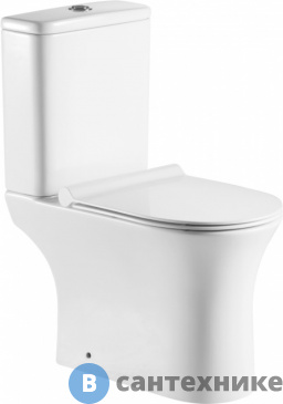 картинка Чаша Aquanet Roll 2-C с сидением (Soft Close-SLIMSEAT) (240206)