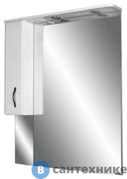 картинка Шкаф-зеркало Домино Сенеж 87 Идеал Эл. левый (DI44180HZ)