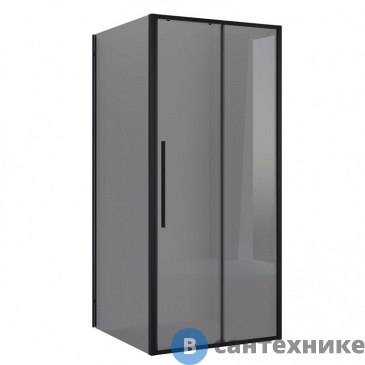 картинка Душевое ограждение Niagara NG-85-14TB-TB90-34 (140*90*195) прямоуг, раздвижн, черный матов., стекло тонирован., без поддона