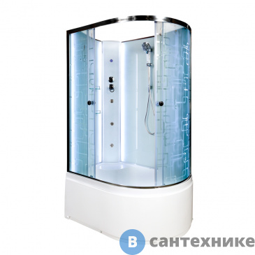 картинка Душевая кабина AvaCan EM5012 N L LED с гидромассажем (EM5012LNLED+GM)