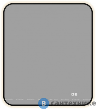 картинка Зеркало Aquanet Контур 800х700 LED TX черный (367650)