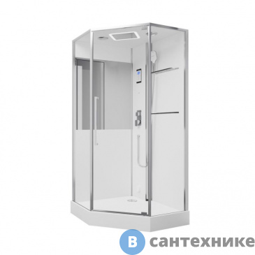картинка Душевая кабина Black&White G8895 c паром (1000х1000х2200)