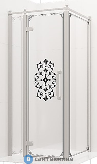 Душевое ограждение Ambassador Royal 18015107-L (1000x1000x2000), без поддона