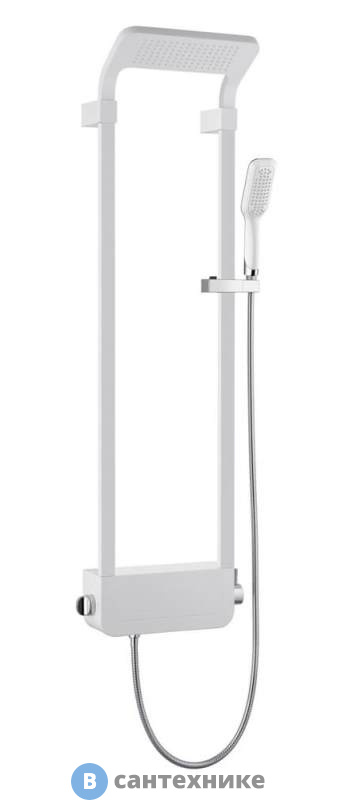 Душевая панель Black&White W1010 Shine White (1300x405x230)