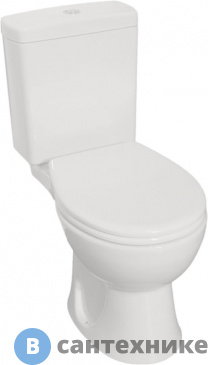 картинка Унитаз-компакт Vitra Norm Nord 9845B099-7202, сиденье дюропласт с микролифтом, механизм смыва 3/6 л, универсальный выпуск