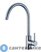 Смеситель BelBagno BB-LAM03-IN для кухни, нержавеющая сталь, сатин