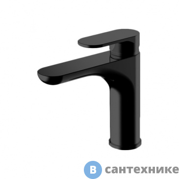 картинка Смеситель Gattoni H2Omix7000 для раковины с донным клапаном, Nero Opaco (7004570NO)