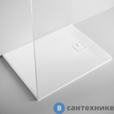 картинка Душевой поддон Salini OASI 900х900х30 мм, с сифоном, S-Stone, матовый, белый (120321M)
