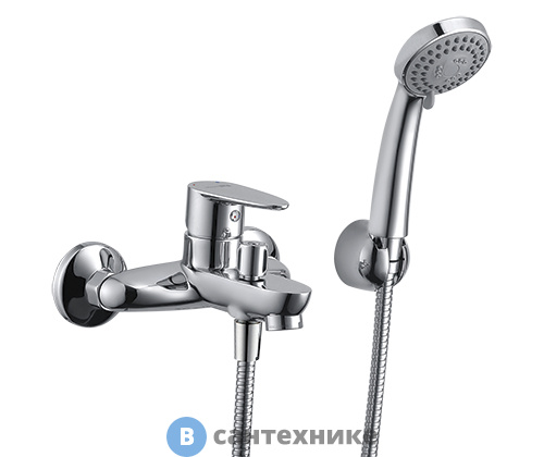 Смеситель WasserKRAFT Leine 3501 для ванны с коротким изливом латунь, хромоникелевое покрытие