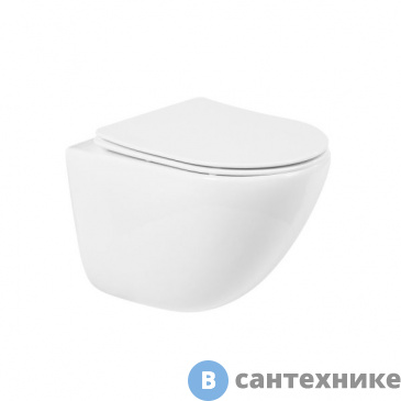картинка Унитаз BelBagno AMANDA BB051CHR (подвесной, безободкового с креплением, P-trap)