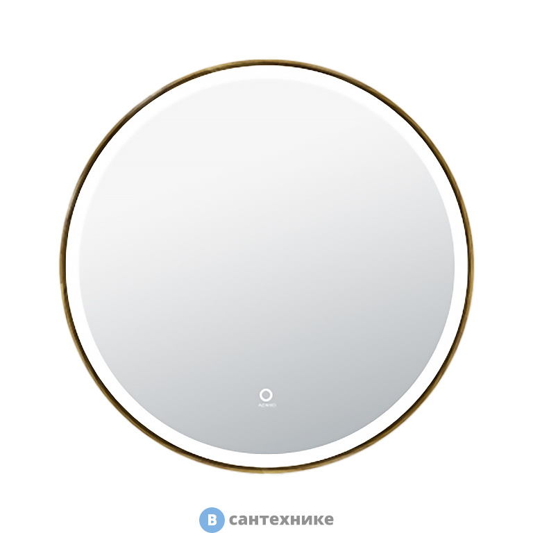 Зеркало AZARIO D600 сенсор выкл, в алюминиевой раме (цвет дерево) (AZ-Z-260CS)