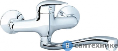 картинка Смеситель Ravak SN 041.00/150 для умывальника настенный (X070008)