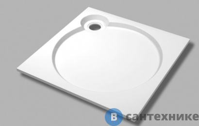 картинка Душевой поддон Cezares TRAY-S-A-80-56-W (800x800x56) без сифона и ножек