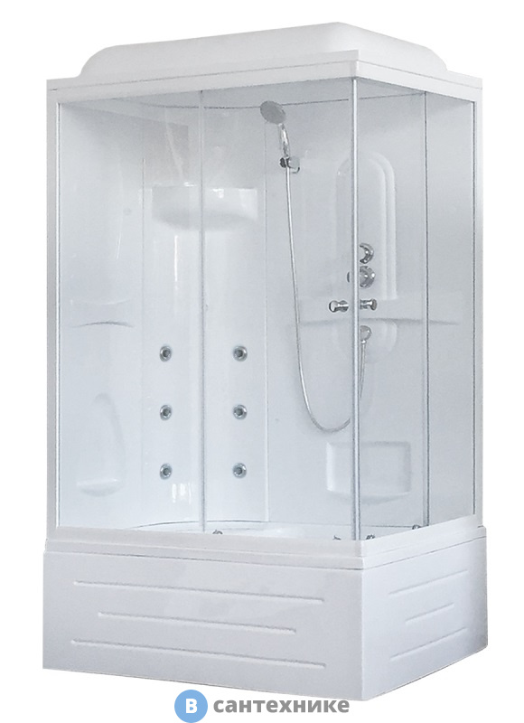 Душевая кабина Royal Bath RB 8100BP2-T 1000x800x2170 L (прозрачное) (RB8100BP2-T-L)