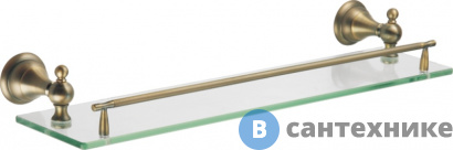 картинка Полка AZARIO ELVIA стеклянная, бронза (AZ-91103Q)