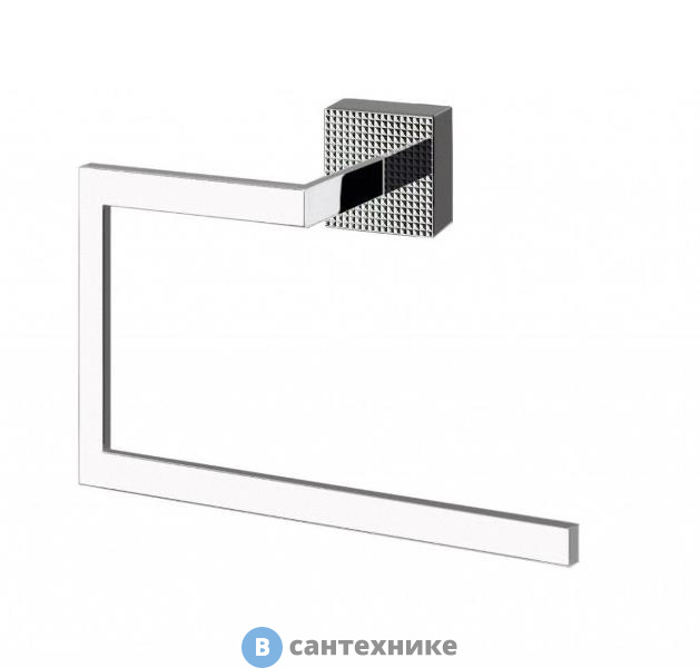 Полотенцедержатель Cezares PRIZMA-RN-NOP чёрный матовый