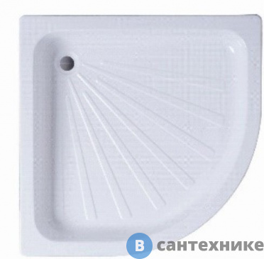 картинка Душевой поддон Cerutti R90 (90*90*12) полукруглый, без сифона