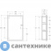картинка Зеркальный шкаф BelBagno с одной распашной дверью, с двумя стеклянными полками, со встроенной подсветкой и сенсорным выключателем SPC-GRT-500/800-1A-LED-TCH