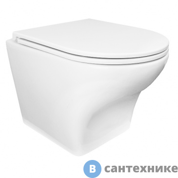 картинка Унитаз подвесной AZARIO Porta AZ-0064 520*360*375, с сиденьем