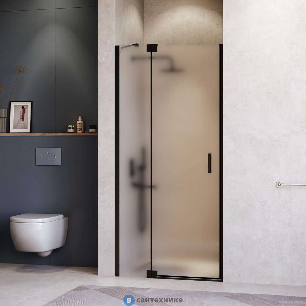 Душевая дверь RGW HO-014B 100*200 Чёрный/ Матовое (350601410-24)
