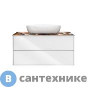 Тумба под раковину KERAMA MARAZZI PLAZA Modern подвесная 100 белый 2 ящика (PLB.M.100.2\WHT)