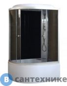 Душевая кабина Aquarius SWT-1905 R высокий поддон 120*80*210 тонированное  стекло, проф. серебро