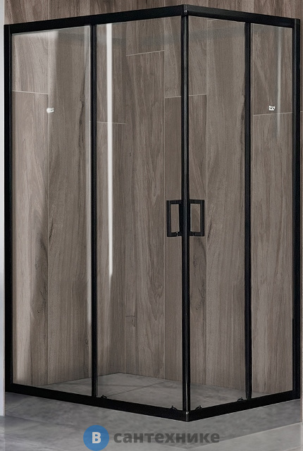 Душевой уголок Royal Bath RB HPD-T-BL 120x100x185 (прозрачное) (RB1120HPD-T-BL) без поддона