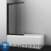 картинка Шторка WasserKRAFT Dill 61S02-100 WasserSchutz Fixed стеклянная на ванну