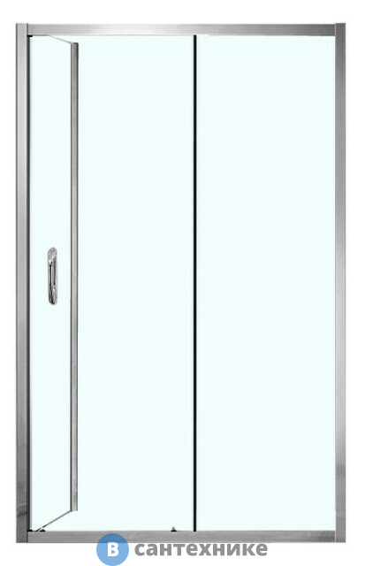 Душевое ограждение AZARIO MILTON 1200*800*2000, без поддона, (раздвижная), открывание направо, стекло 6 мм, покр. профиль серебро (AZ-ND1131 R 1200)