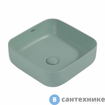 картинка Раковина ABBER Rechteck AC2211MCG светло-зеленая матовая накладная