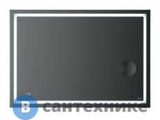 Зеркало AM.PM Gem M91AMOX1003WG с контурной LED-подсветкой, встроенными часами и линзой, 100 см