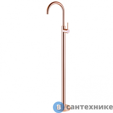 картинка Смеситель ABBER Wasser Kreis AF8141RG напольный для раковины, розовое золото